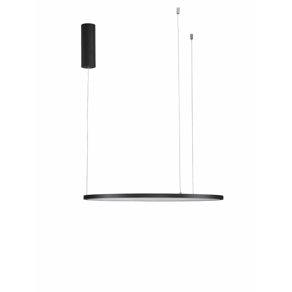 Runde Pendelleuchte Tarquin schwarz Ø 60cm Lyora 5212017438263