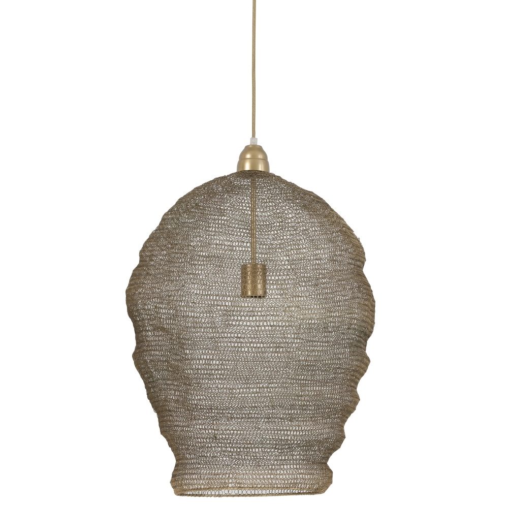 Netz-Pendellampe Nikki Ø 45cm – antike Bronze Light & Living 8717807175399