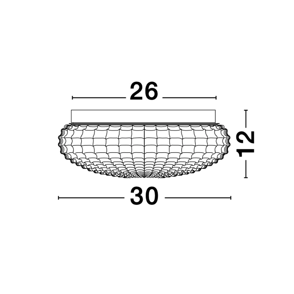 Deckenlampe Clam Klarglas Lyora 5212017419453