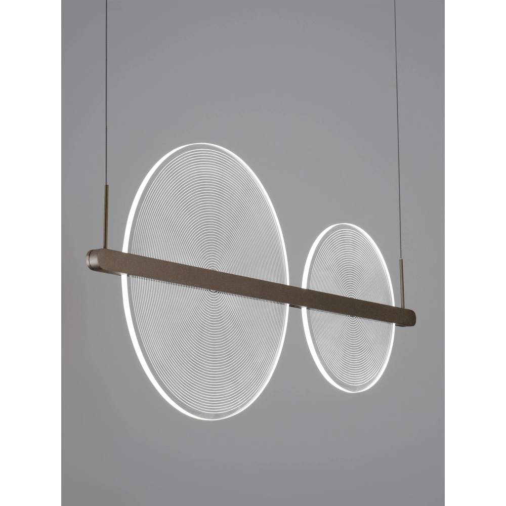Schlanke Pendelleuchte Noah kaffeebraun Lyora 5212017439406