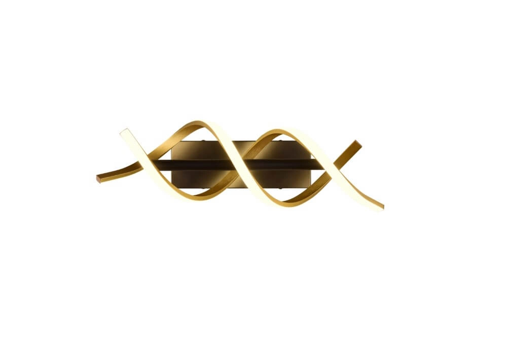 Design-Wandleuchte Sequence schwarz mit gold Trio 4017807541861