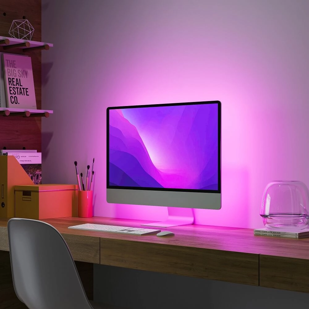 LED-Streifen Gaming Screen 1,2 Meter vor dem Bildschirm Trio 4017807577464