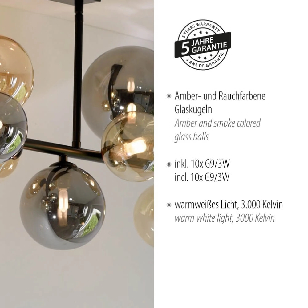 Designer-Deckenleuchte Popsicle 10 Lichter Paul Neuhaus 4012248375518