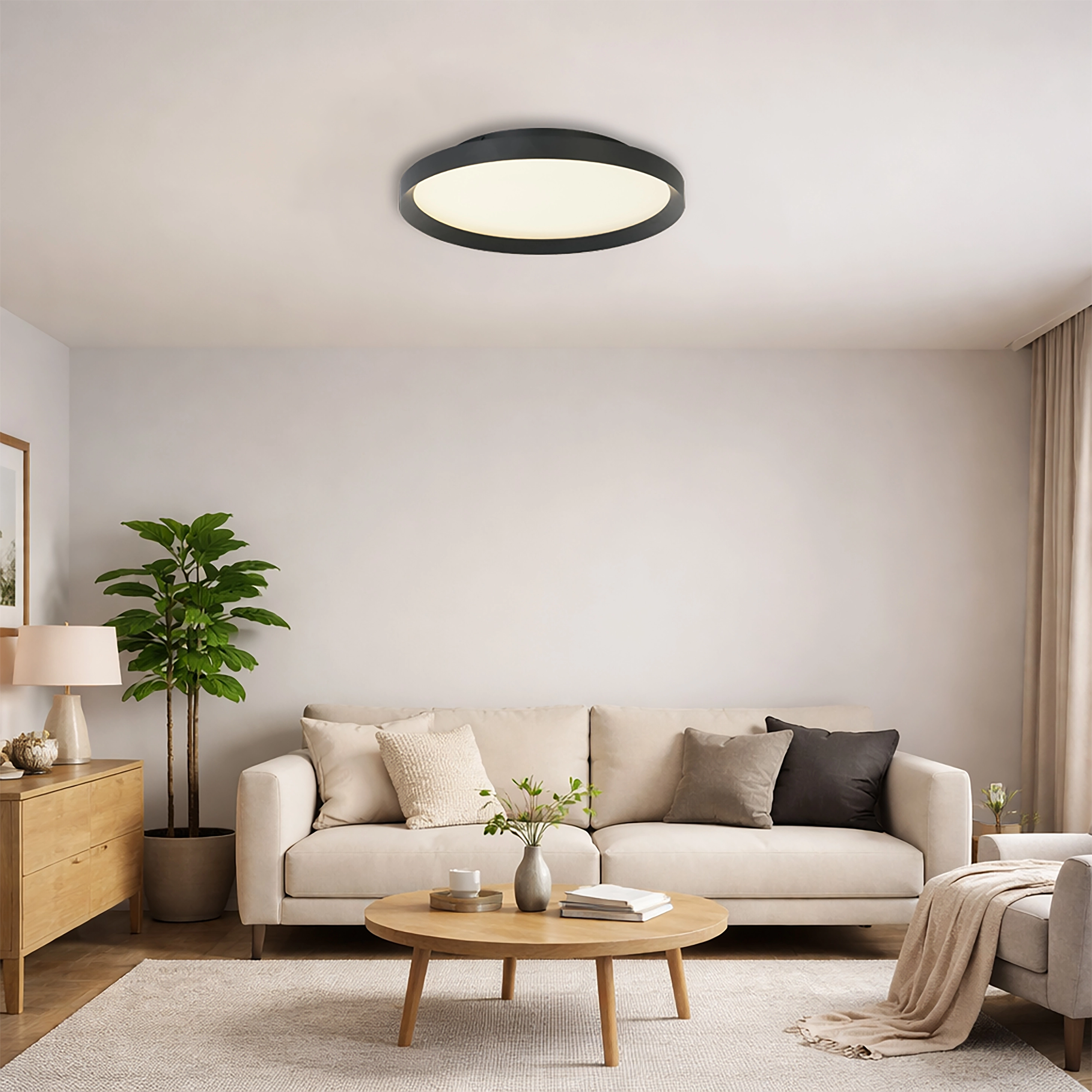 Elegante Deckenlampe Prisma schwarze Ø 35 cm Lyora 5053423315201