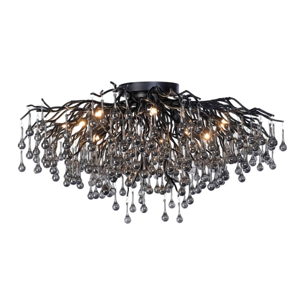 Kronleuchter Icicle schwarz 100cm