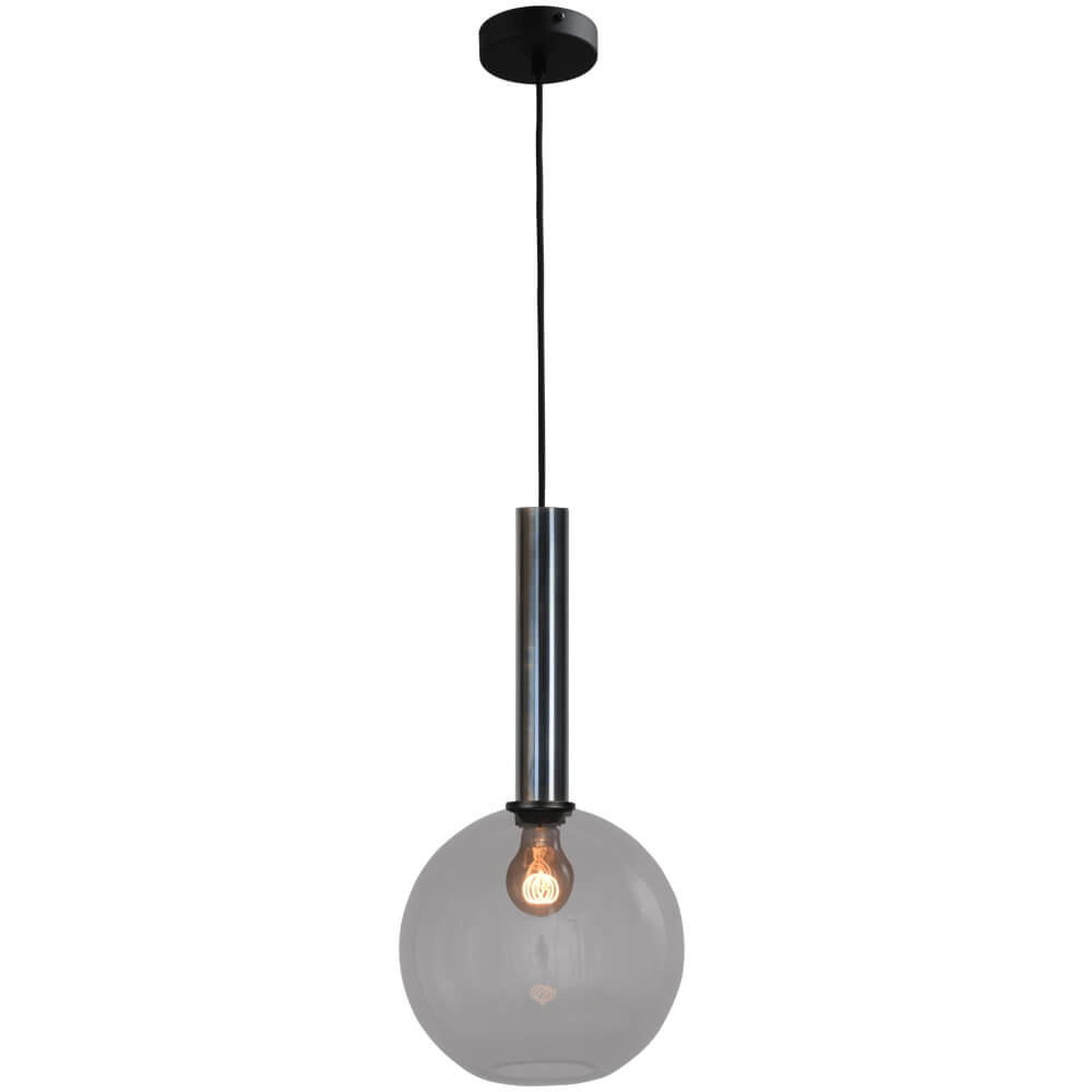 Hängelampe Ø 25cm Bella 2 Gesprenkeltes Öl mit Rauchglas