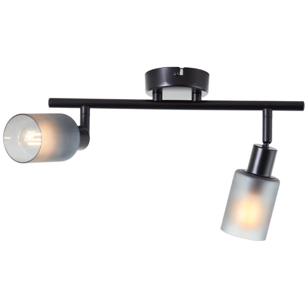 Schwarze Deckenlampe Loralie 2-flammig Brilliant 4004353413230