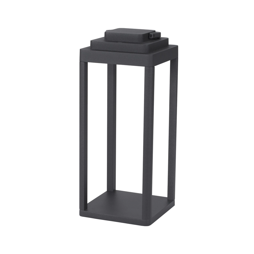 Schlanke Tischleuchte Figi anthrazit 35cm Lyora 5212017428677
