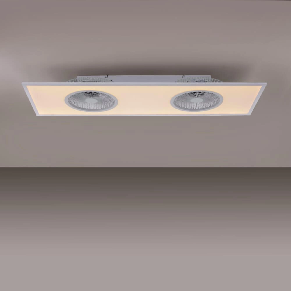 Deckenventilatorlampe Flat-Air 120 cm 2700–5000 K weiß Paul Neuhaus 4043689975920