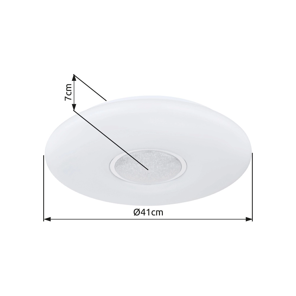 Plaffoniere Sully weiße Ø 41cm Globo 9007371427932
