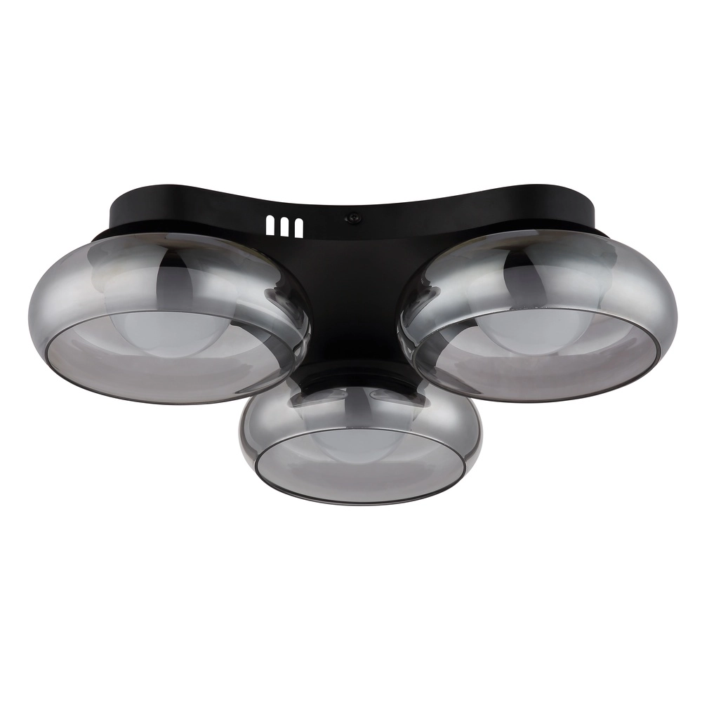 Design-Deckenlampe Carlene 3-Licht Schwarz Globo 9007371572175