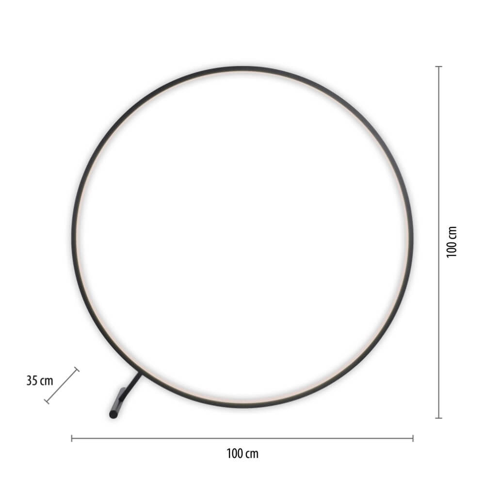 Stehlampe Hula einzigartiges Design Ø 100cm Paul Neuhaus 4012248373323