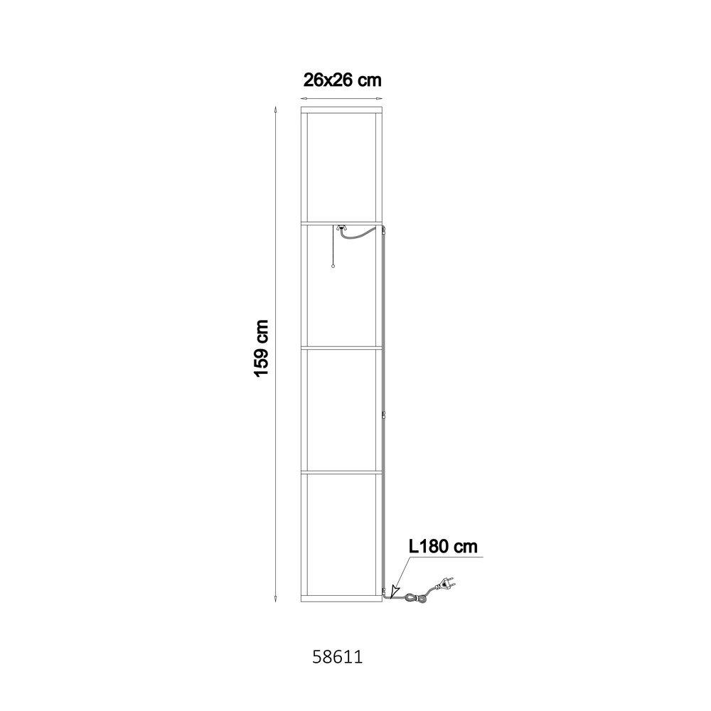 Stehlampe Tabitha Holz Globo 9007371572410