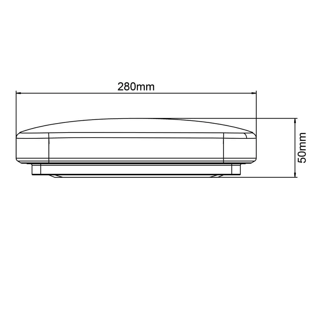 Zeitlose Deckenleuchte Farica 23 cm – 3000 K – LED Brilliant 4004353410413
