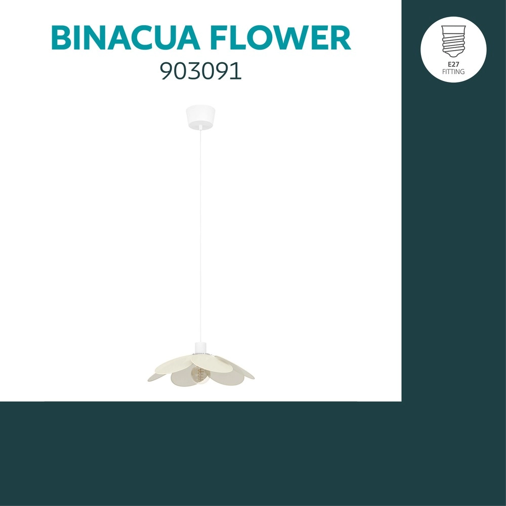 Pendellampe Binacua weiße Ø 40cm