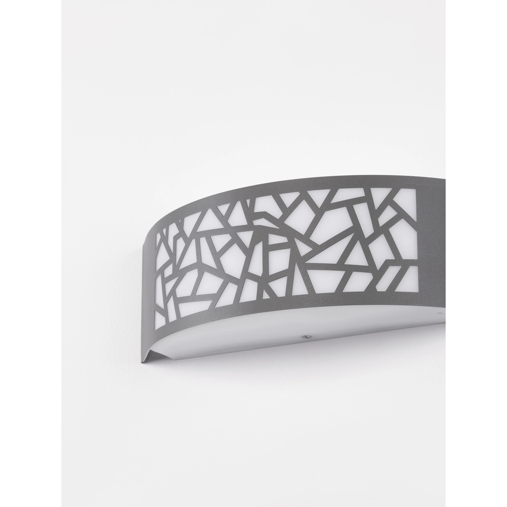 Graue Wandleuchte Zenith Oval Lyora 5212017435521