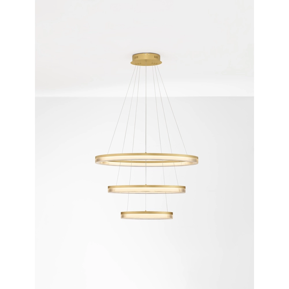 Goldene Pendelleuchte Luana 3-flammig Lyora 5212017479679