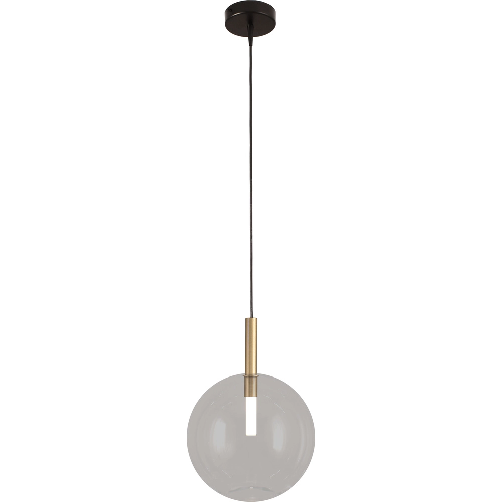 Pendellampe Ø 24 cm Lido Ball Gold mit klarem Glas