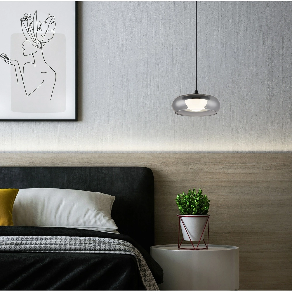 Design-Pendellampe Carlene Schwarz Globo 9007371578177