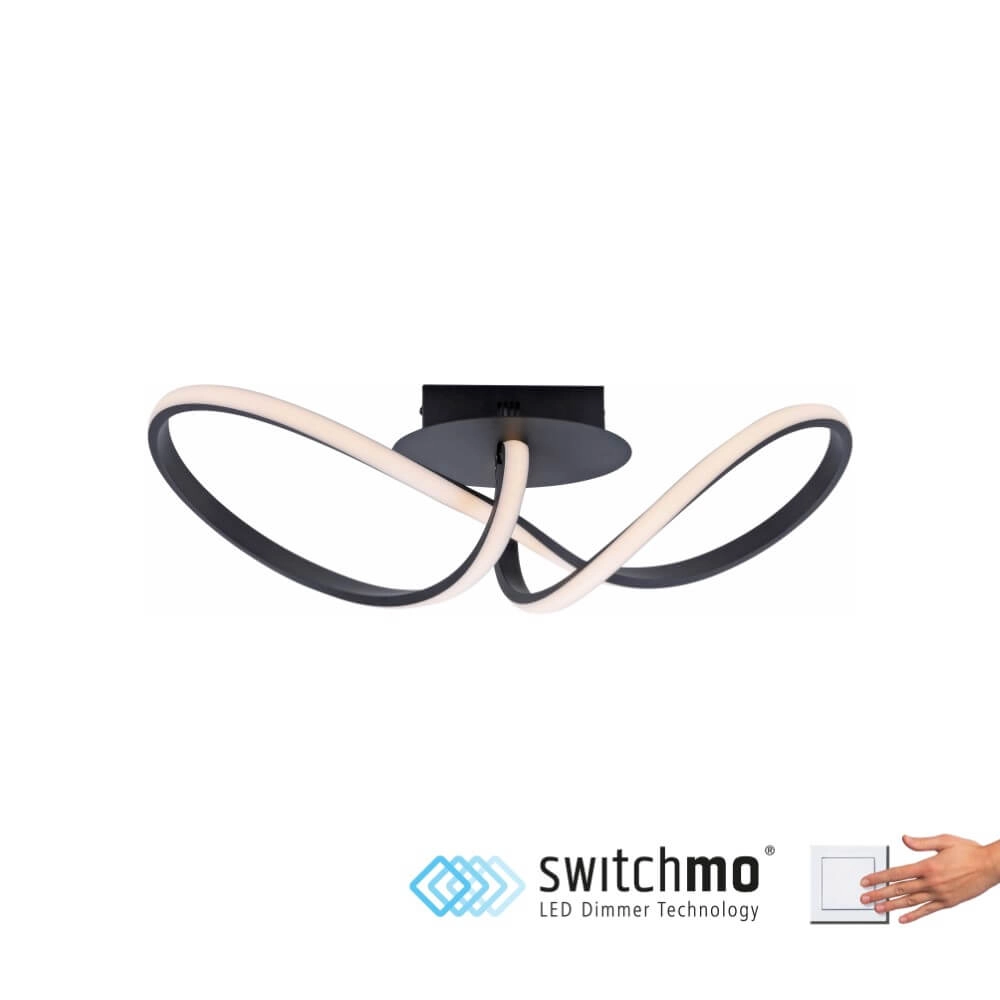 Designer-Deckenleuchte Maria Schwarz Just Light 4043689975777