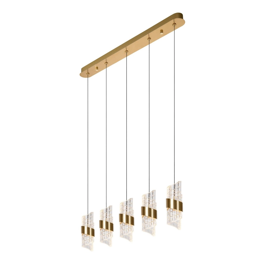 Design-Pendellampe Kligande 5-Licht Gold-Gerade Lucide 5411212134646