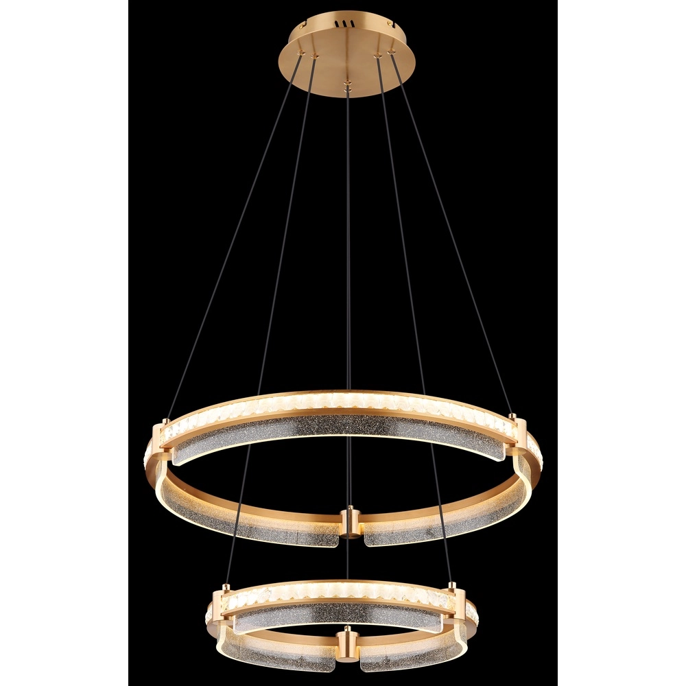 Pendellampe Blondie gold Ø 60cm Globo 9007371446469