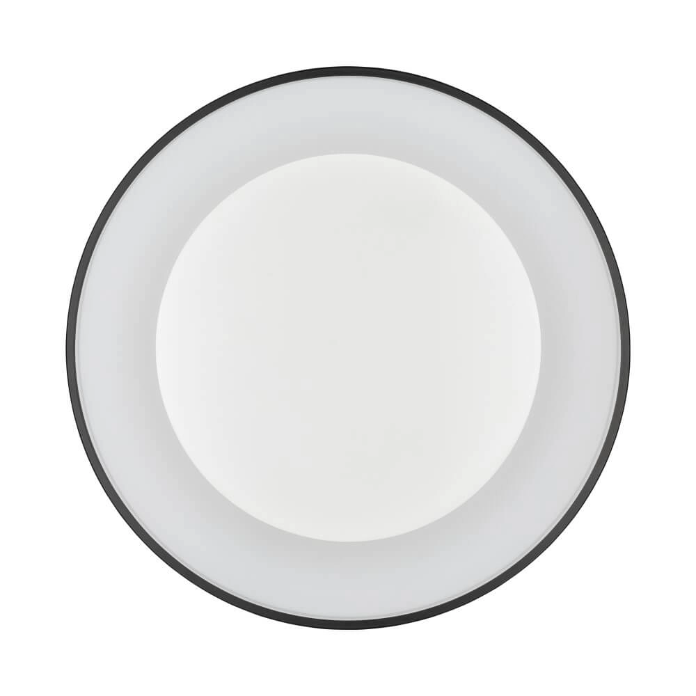 Runde Deckenleuchte Nikki Round schwarz Ø 60cm Lyora 5903139112086