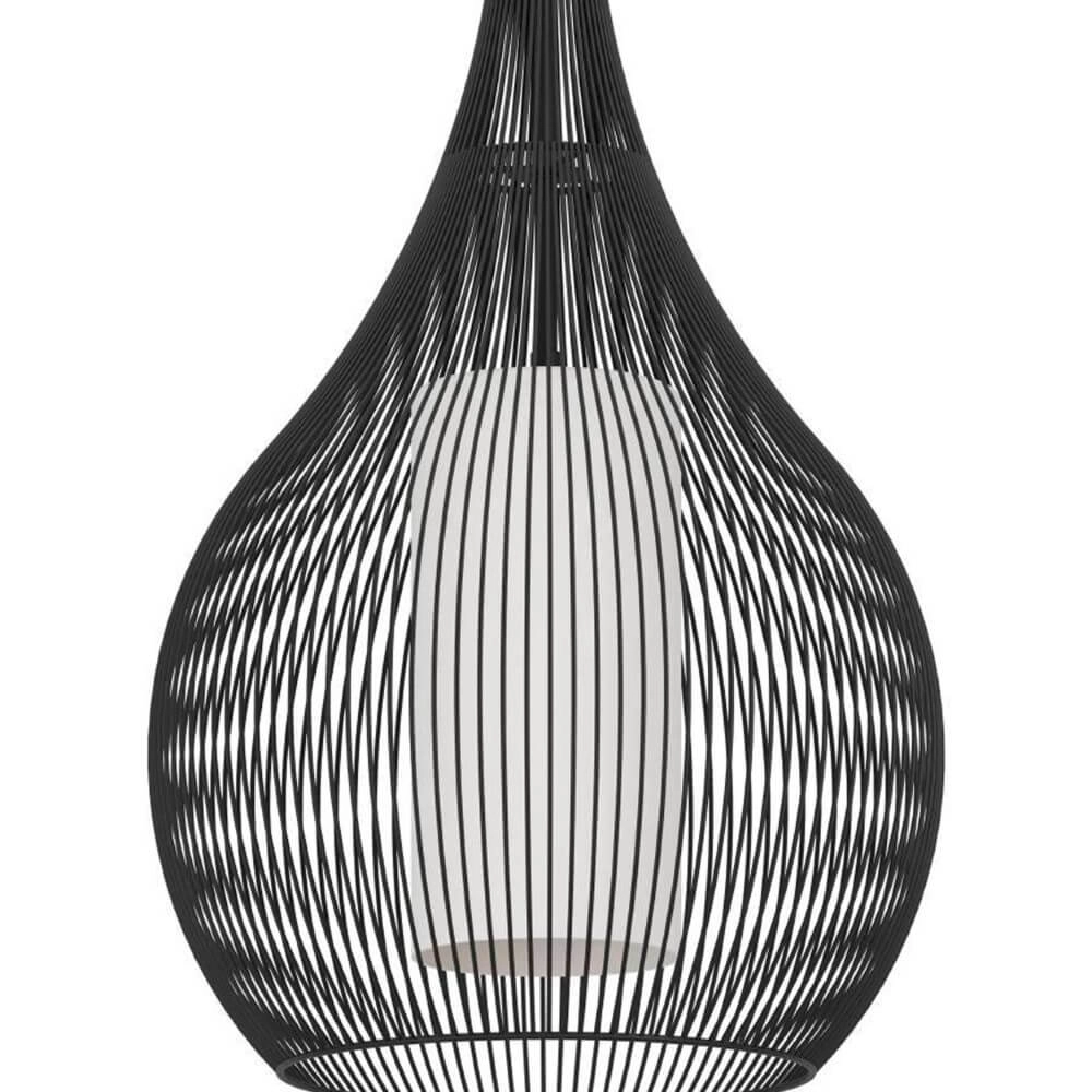 Moderne schwarze Hängelampe Razoni 1 Ø 32,5cm Eglo 9008606267958