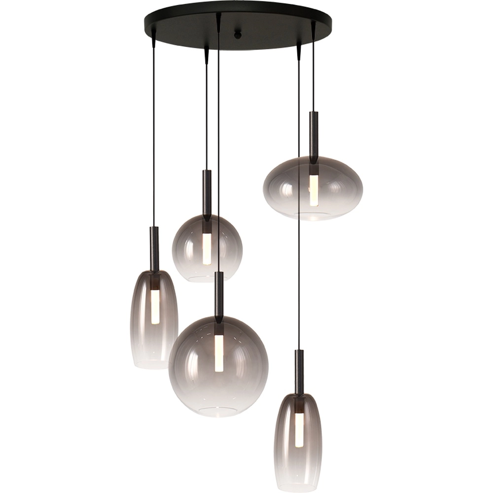 5L Vide Pendellampe Lido Ball mit rauchverdünnendem Glas Masterlight 8718121335575