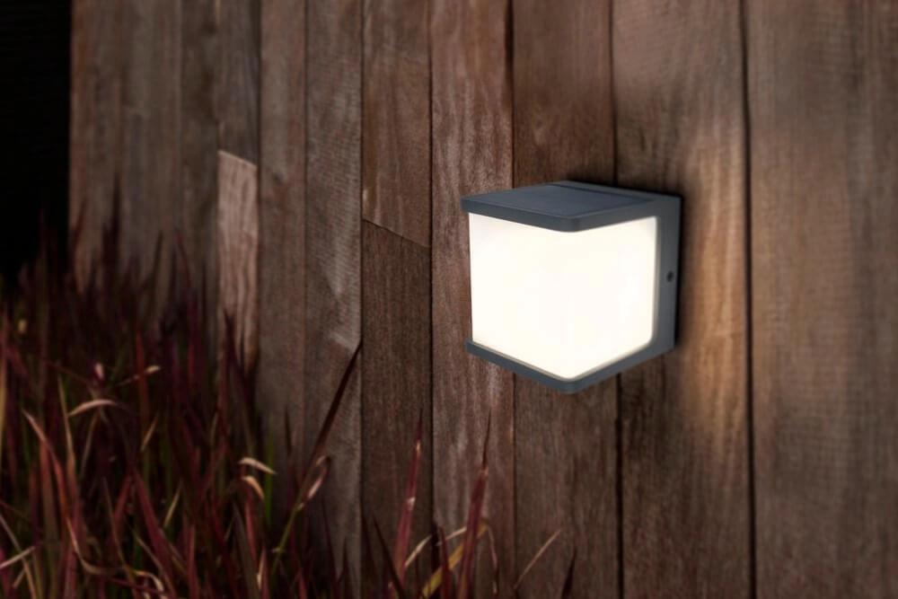 Wall lamp Doblo solar anthracite Lutec 6939412012384