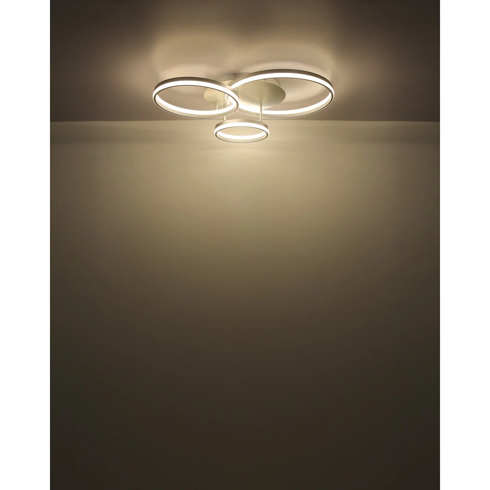 Deckenlampe Mary Silbergrau 3-Licht Globo 9007371519859