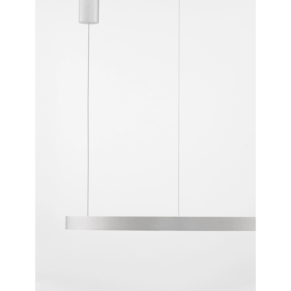 Design-Pendelleuchte Elowen silbergrau Ø 80cm Lyora 5212017439116