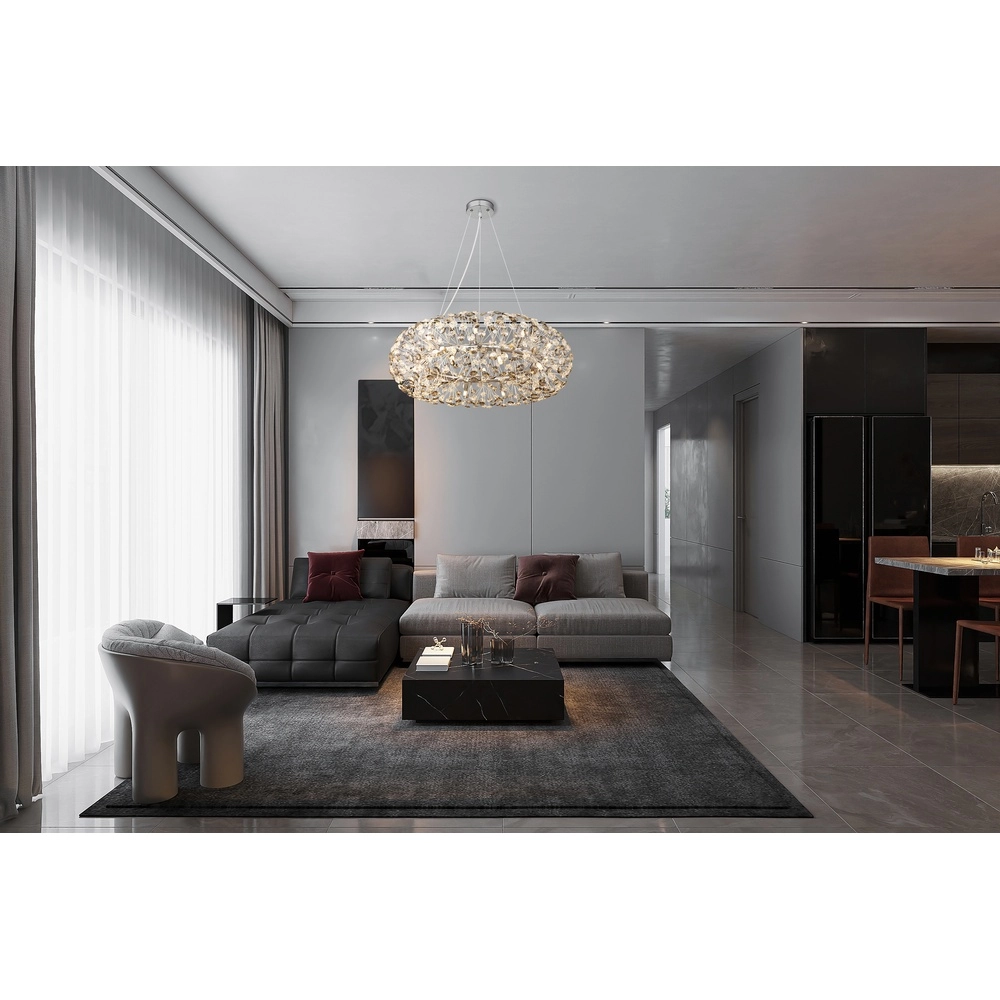 Pendellampe Katrina chrom Ø 80cm Globo 9007371478347