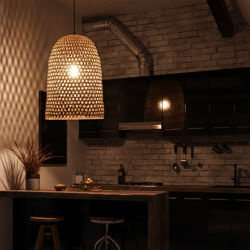 Pendelleuchte Aurora Rattan Ø 40,5cm