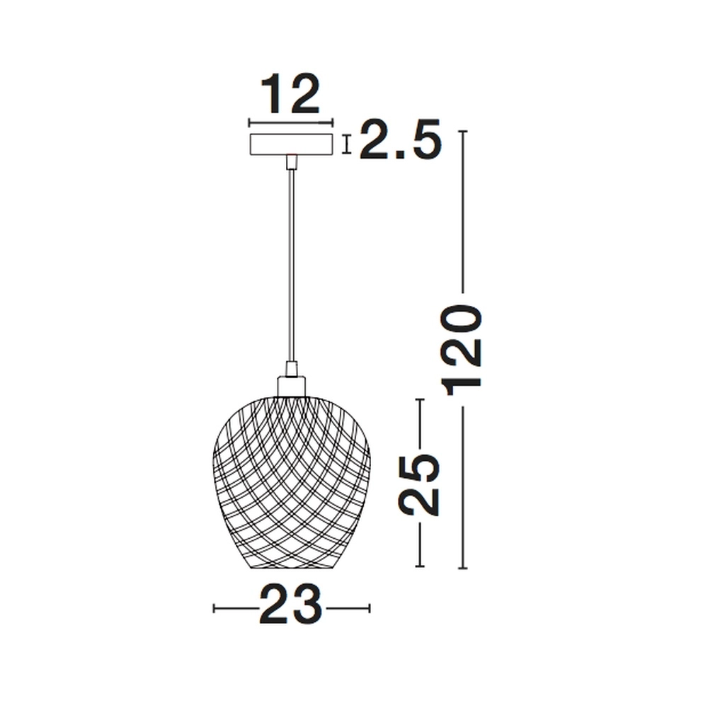 Rattan Pendelleuchte Scarlet Ø 23cm Lyora 5212017416346