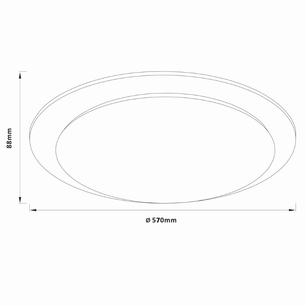 Deckenleuchte Vittoria Ø 57cm Brilliant 4004353426520