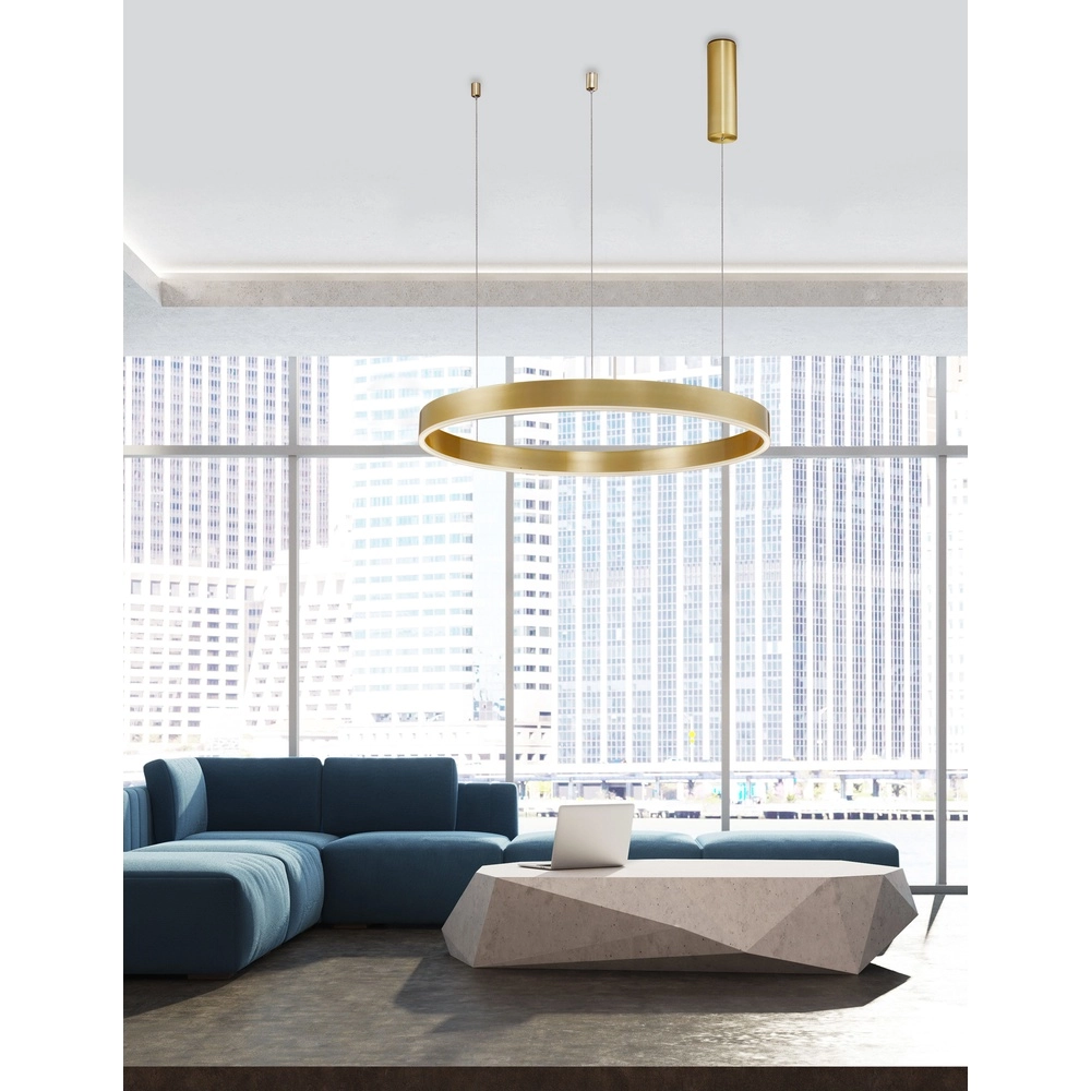 Pendelleuchte Motif gold Ø 80cm 3000K Lyora 5212017421951