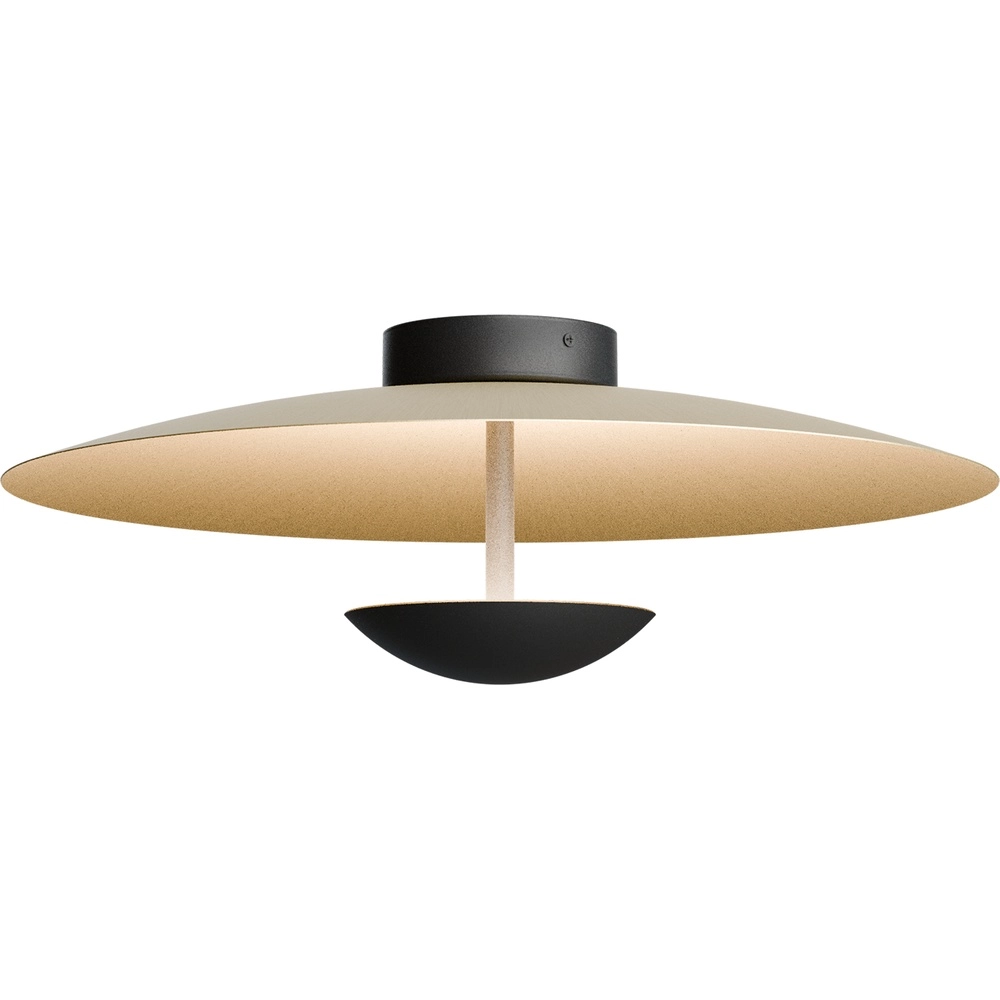 Deckenlampe 16 cm Scala Ø 45cm schwarz mit Gold