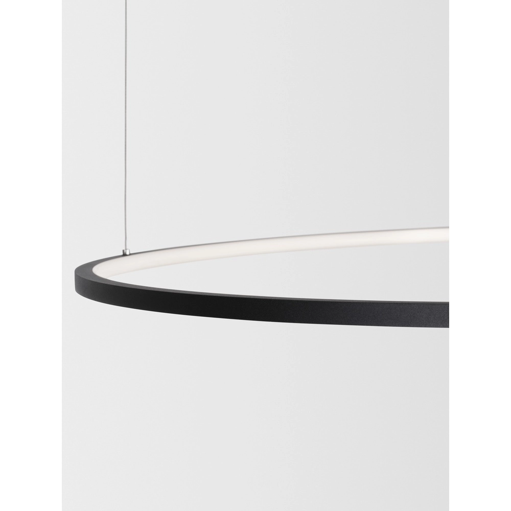 Runde Pendelleuchte Tarquin schwarz Ø 100cm Lyora 5212017438348