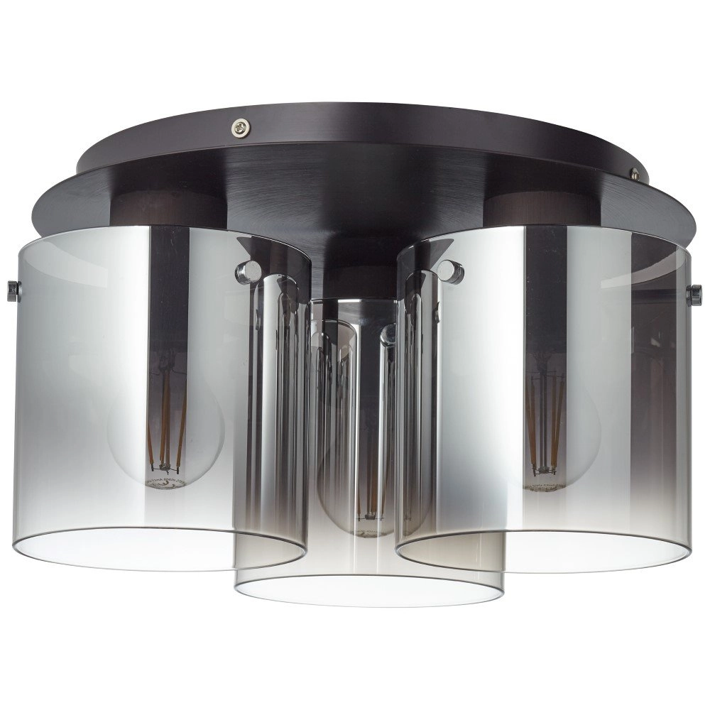 Deckenleuchte Beth 3-Licht-Schwarz Brilliant 4004353358500