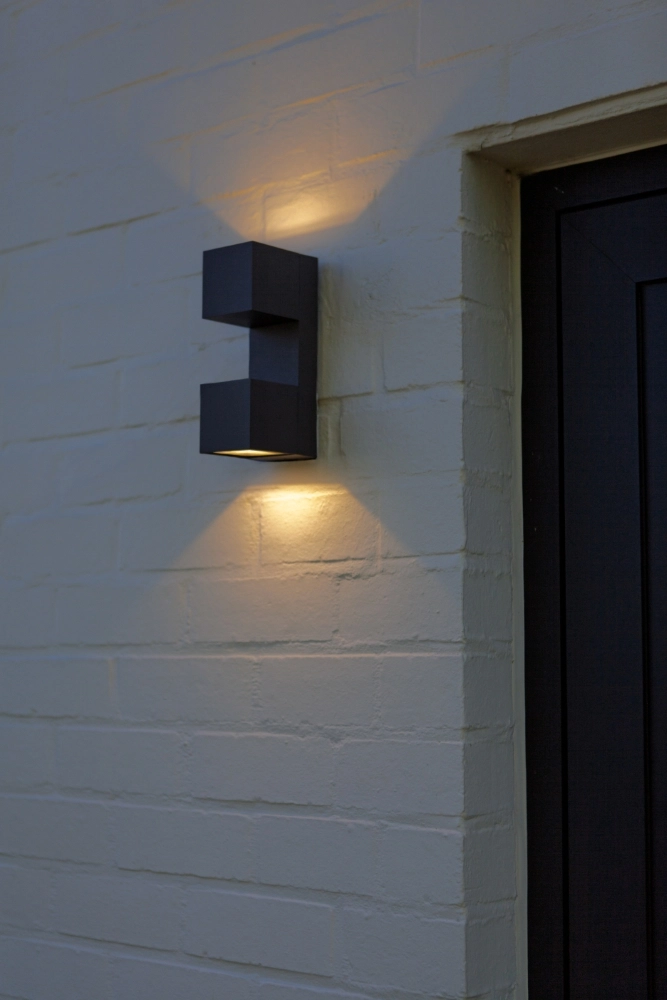 Design-Wandlampe Fari Grau Lutec 6939412018249