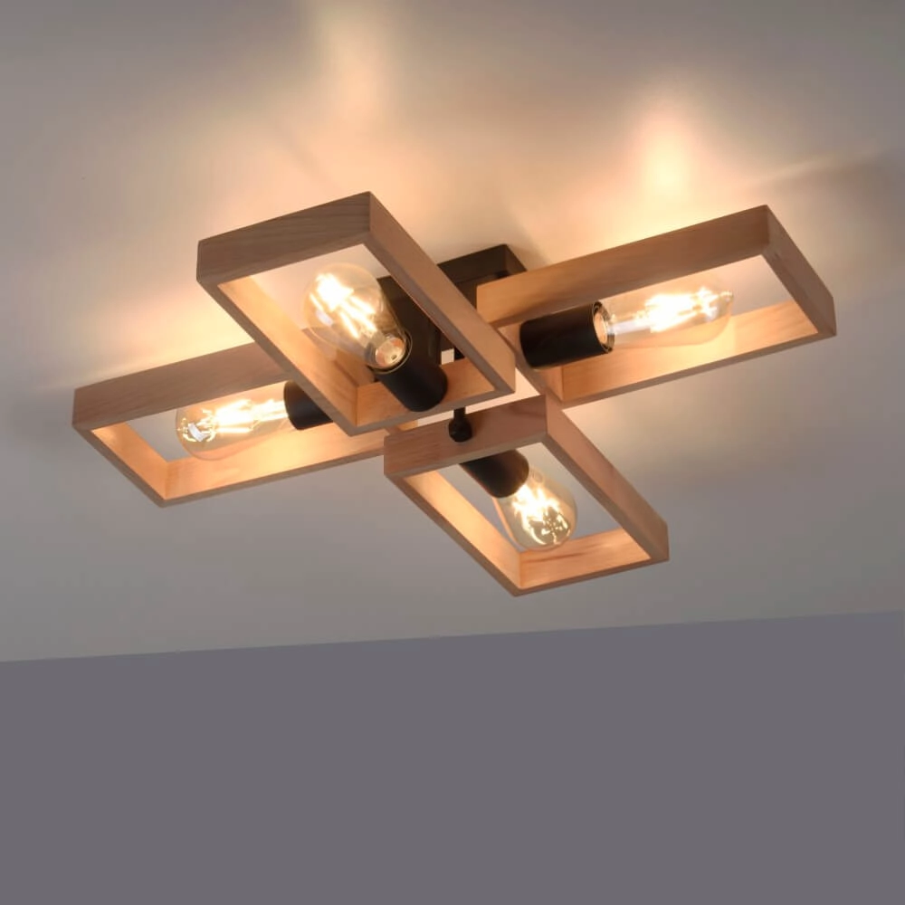 Ländliche Deckenleuchte Franky 4-Licht Just Light 4043689967949