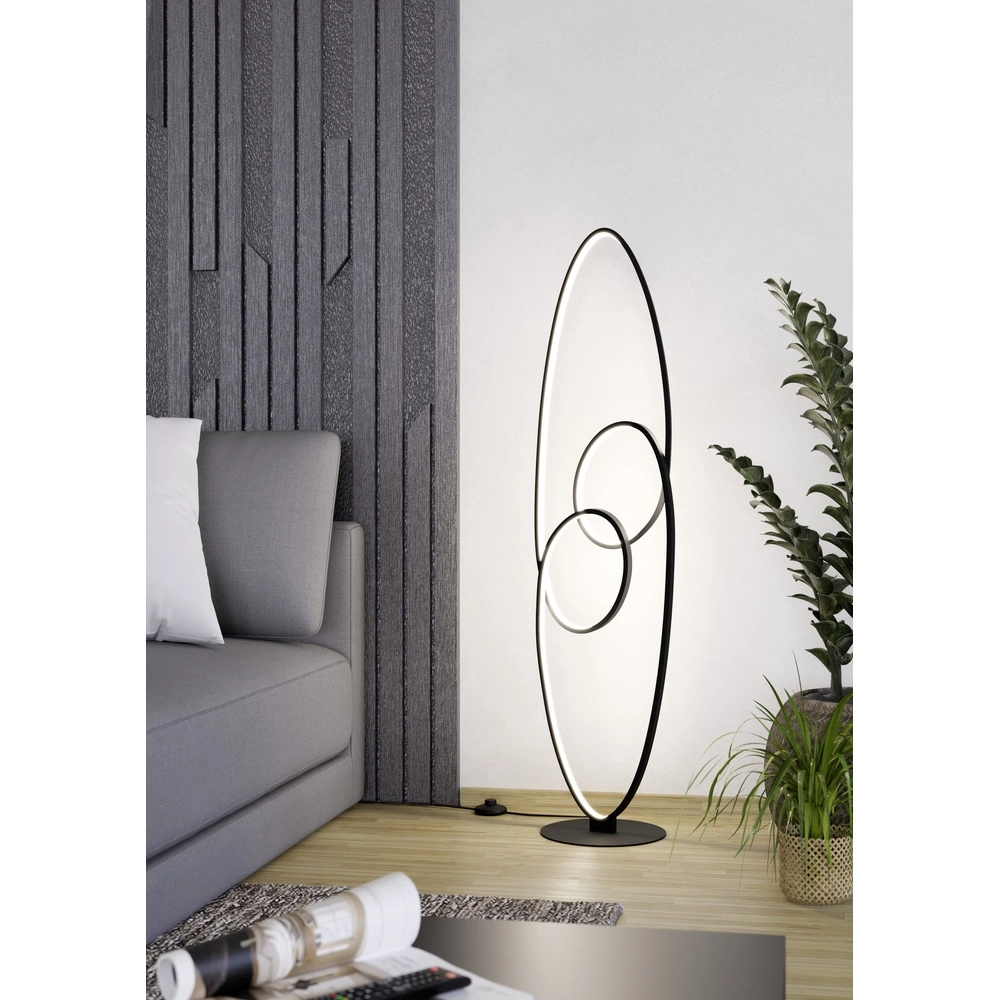 Moderne LED-Stehlampe Gianella 120 cm – schwarz Eglo 9008606291489
