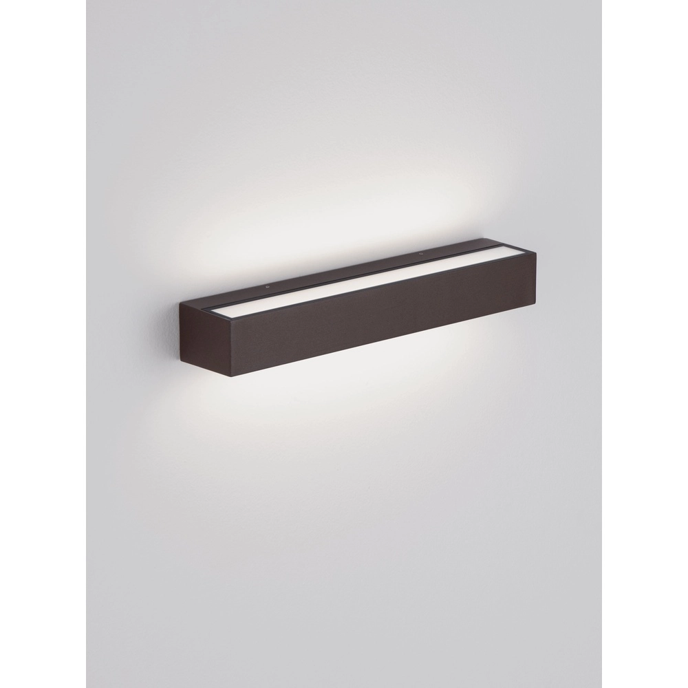 Elegante Wandlampe Lane rostbraun 36cm - 28W