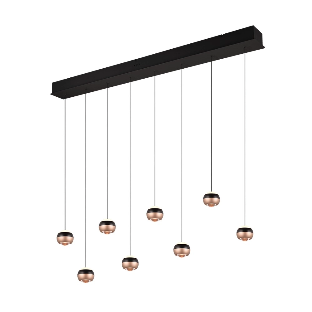 Design-Pendellampe Orbit 8-Licht-Gerade