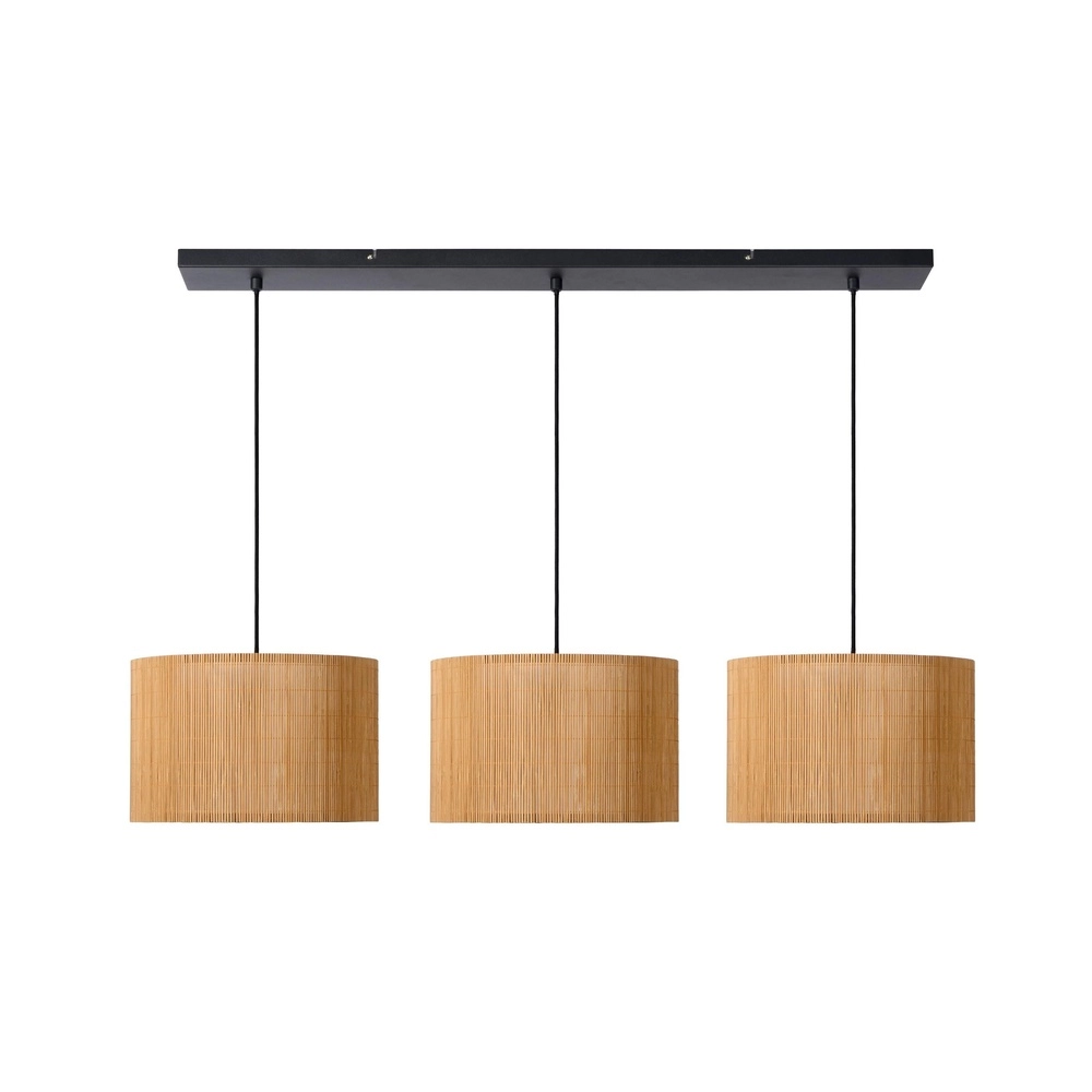 Pendellampe Magius 3-Licht Rattan