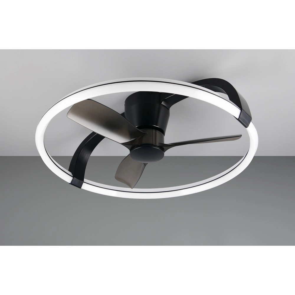 Smarthome-Lüfter Stockholm schwarze Ø 73,5 Tuya Trio 4017807693133