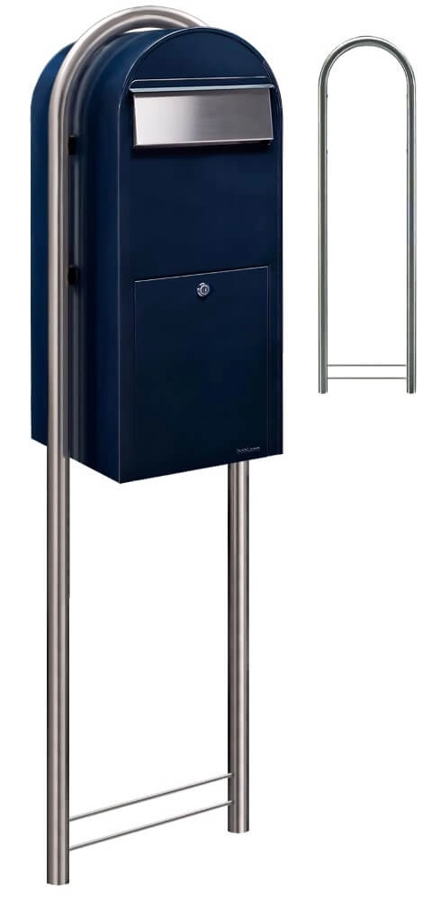 Briefkasten Jumbo 5004 i Schwarz Blau Bobi 6417237026316