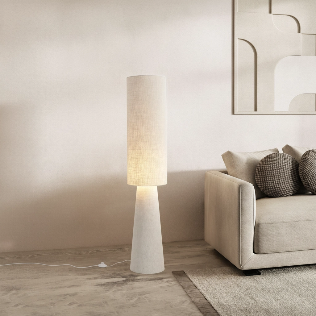 Japandi Stehlampe Nebia Beige