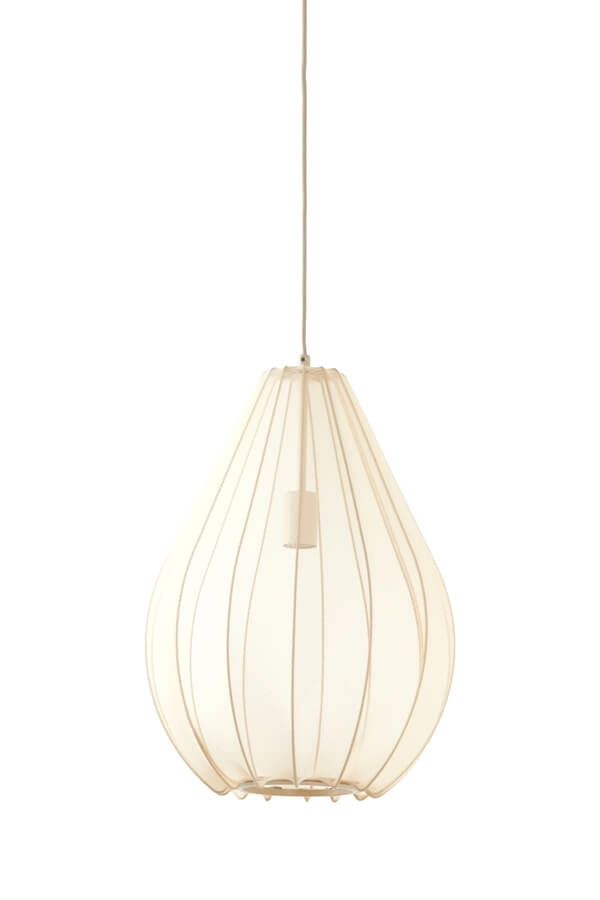 Japandi Pendelleuchte Itela creme Ø 38cm Light & Living 8717807702755